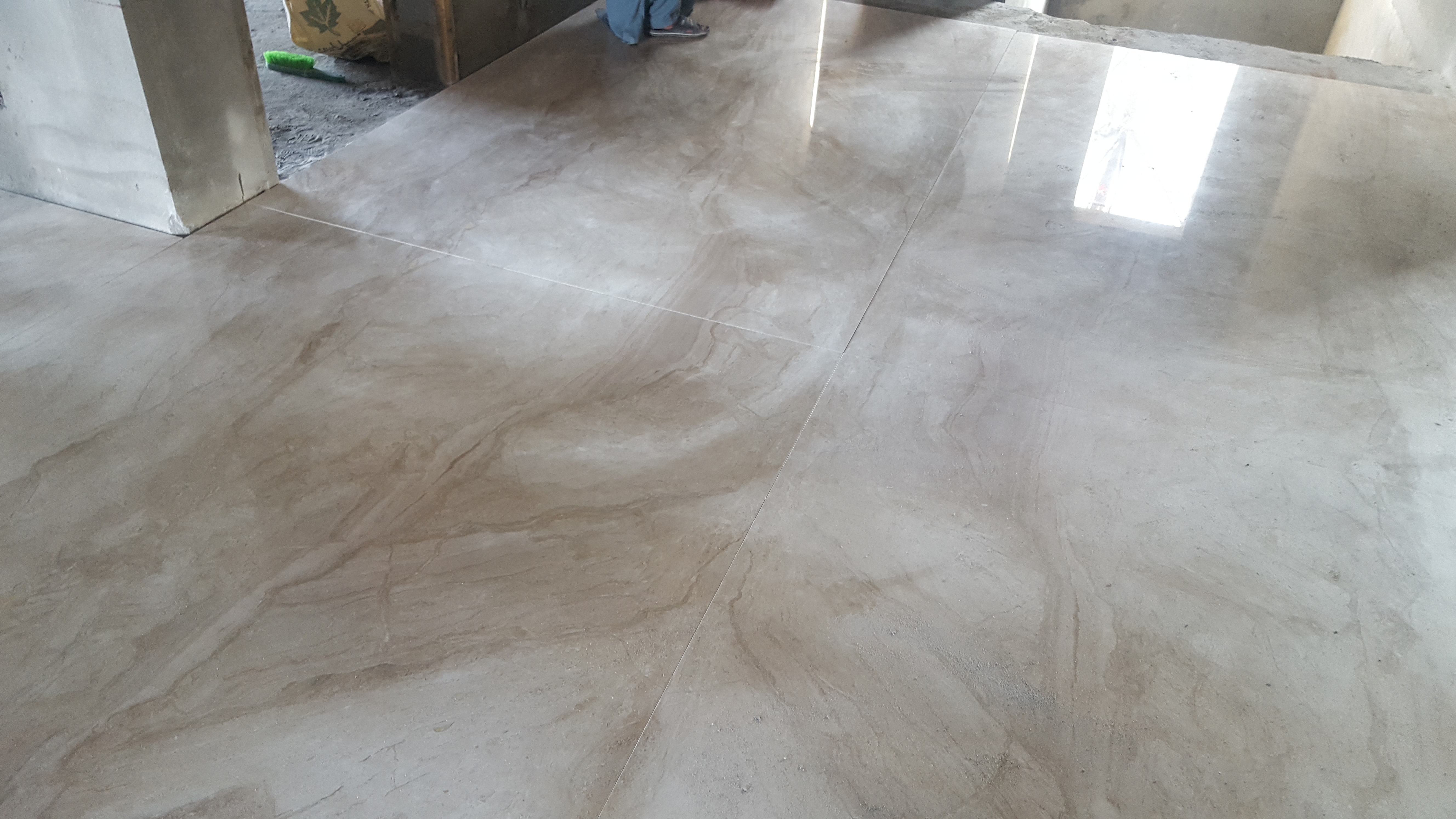 Roots Millennium School marble flooring and granite elevation