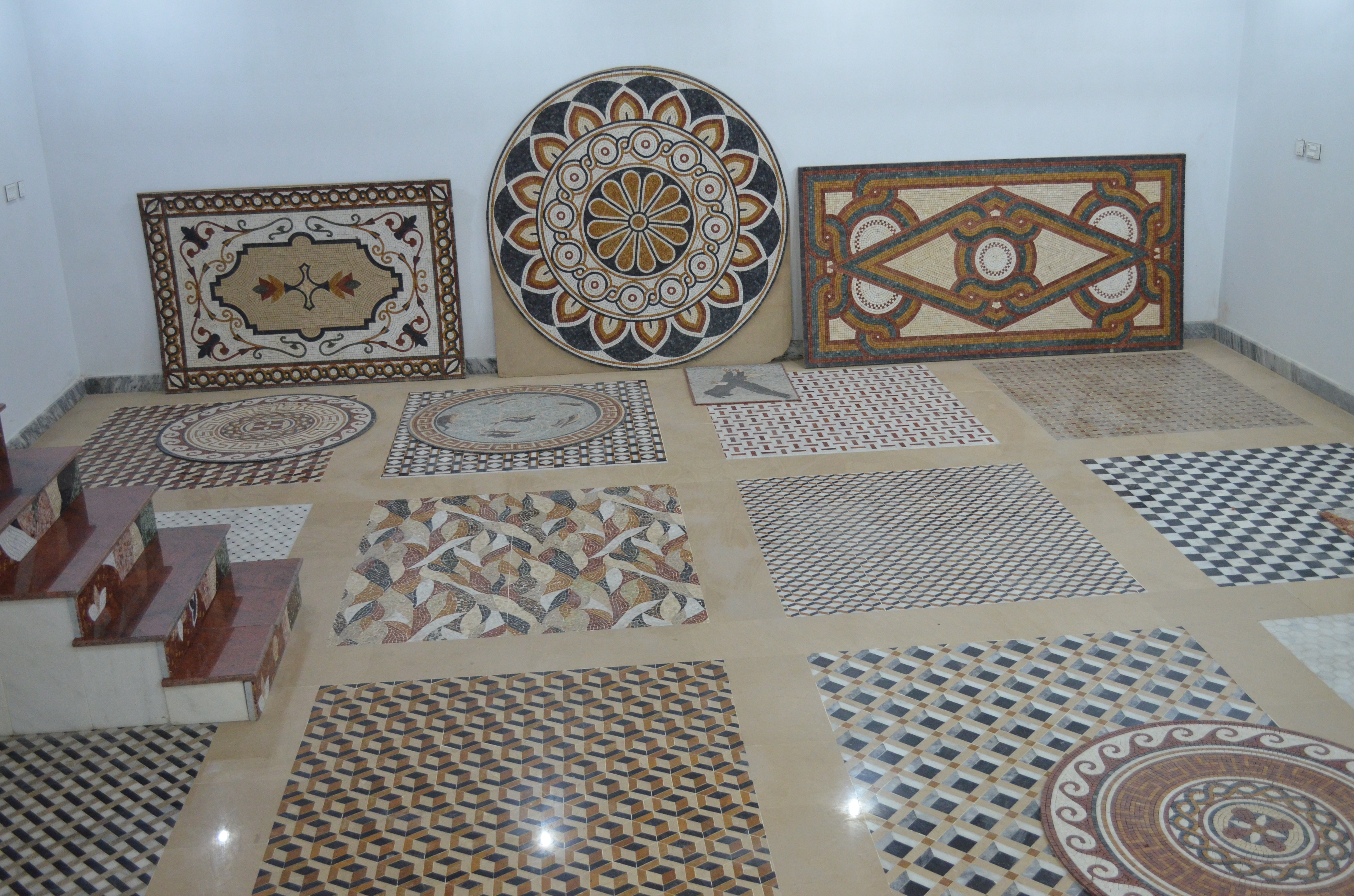 Mosaic border and listello decorative strips
